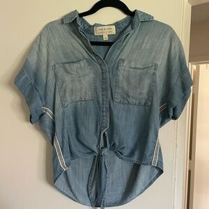 Cloth & Stone Light Blue Denim Shirt
